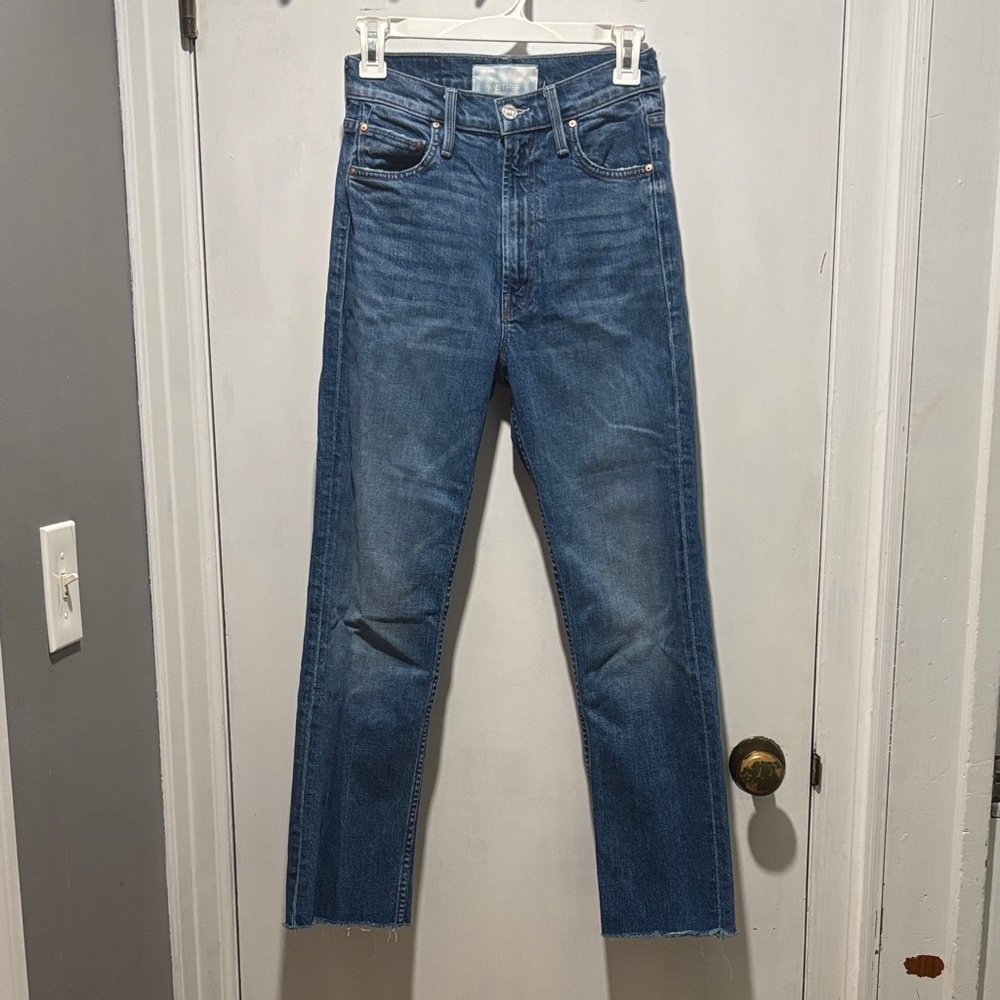 MOTHER SUPERIOR High waisted Ryder skimp jeans in cowboys don’t cry